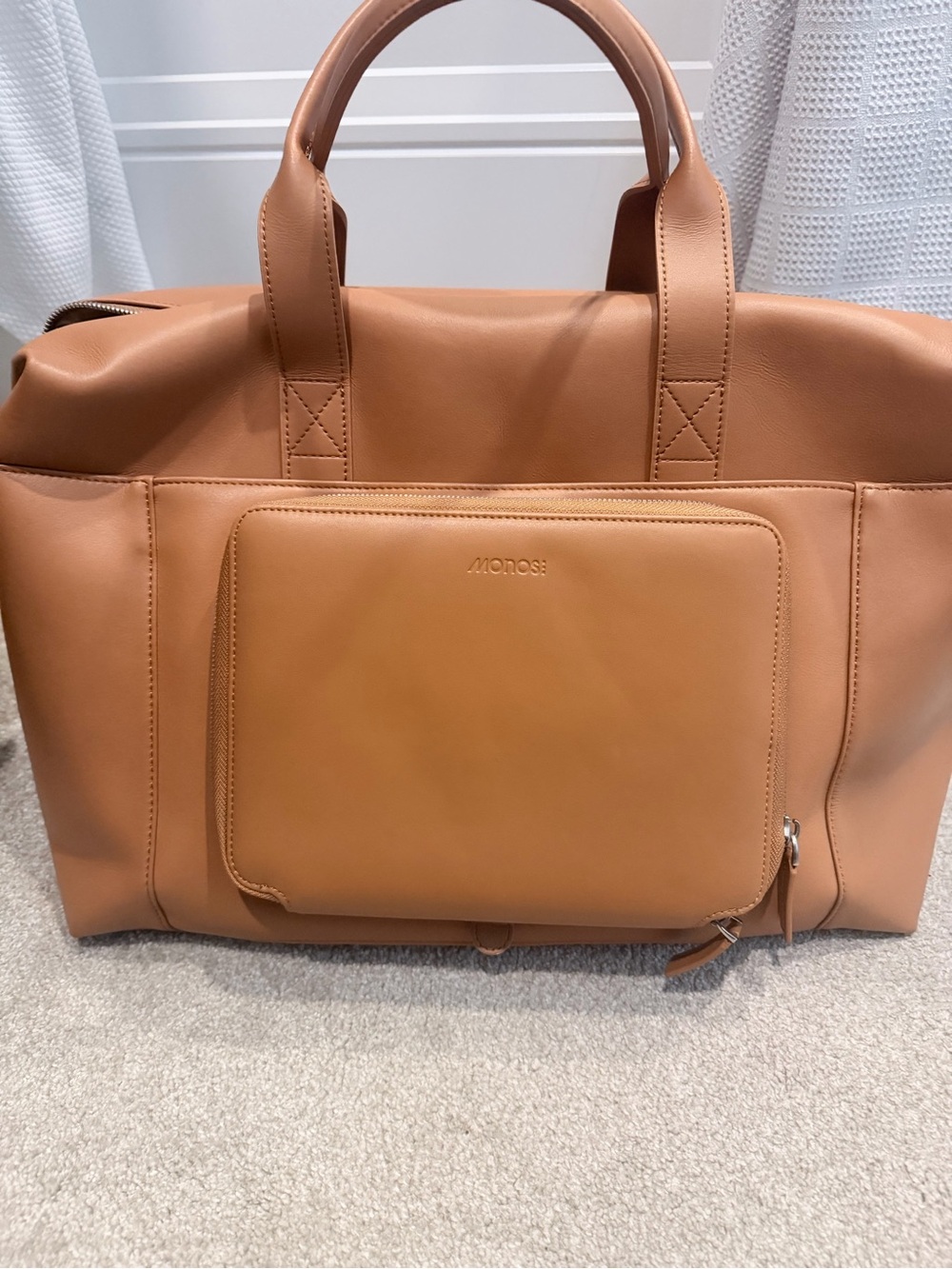 Monos Tan faux Travel Duffel Bag